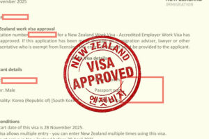 뉴질랜드 취업비자 5년 승인 타임라인